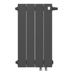 Биметаллический радиатор отопления Royal Thermo PianoForte 500 VDR80 4 секции Noir Sable
