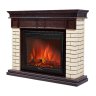 Каминокомплект Firelight Bricks 30 с очагом Electrolux EFP/P-3020LS камень бежевый/шпон темный дуб