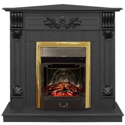 Каминокомплект RealFlame Ottawa STD/EUG DN с очагом Majestic Lux Brass S