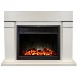 Каминокомплект RealFlame Lindelse 26 WT с очагом MoonBlaze LUX Black