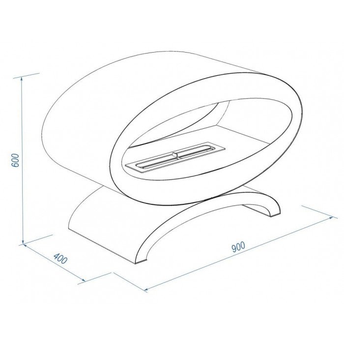 Напольный биокамин Lux Fire Эклипс 900