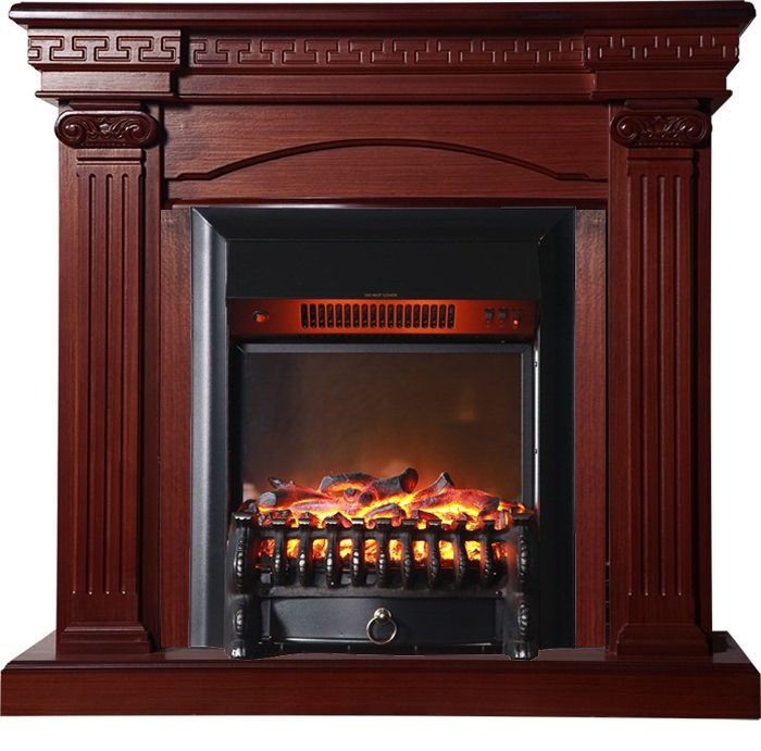 Каминокомплект Interflame Афина махагон с очагом Fobos FX M Black