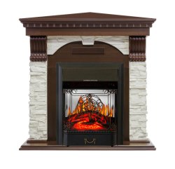 Каминокомплект Royal Flame Dublin угловой с очагом Majestic FX M Black