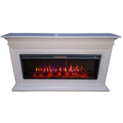 Каминокомплект Interflame Тайлер белый с очагом FreeSpace 50 LED FX QZ