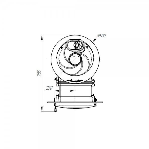 Печь банная PROMetall Атмосфера L в ламелях Пироксенит наборный рисунок