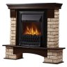 Каминокомплект Firelight Forte Wood Classic с очагом Electrolux EFP/P-1020LS камень коричневый/шпон темный дуб