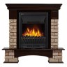 Каминокомплект Firelight Forte Wood Classic с очагом Electrolux EFP/P-1020LS камень коричневый/шпон темный дуб