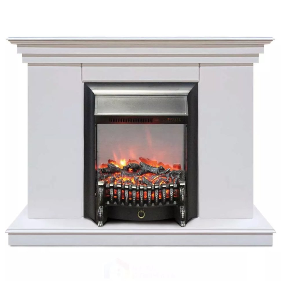 Каминокомплект Хорошие Камины Марс с очагом RealFlame Fobos Lux BL S белый
