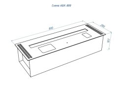 Автоматический биокамин Good Fire 800 RC АБК-800 RC