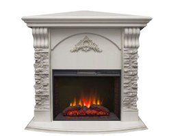 Каминокомплект RealFlame Athena Corner GR STD/EUG/25/25'5 WT с очагом Sparta 25,5 LED