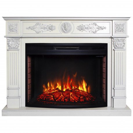 Каминокомплект RealFlame Leonardo 33 WT с очагом FireSpace 33 SIR