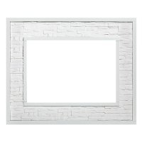 Портал Firelight Loft 30 камень белый/белая эмаль