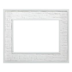 Портал Firelight Loft 30 камень белый/белая эмаль