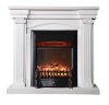 Каминокомплект Interflame Афина белый с очагом Fobos FX M Black