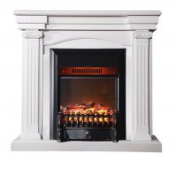 Каминокомплект Interflame Афина белый с очагом Fobos FX M Black