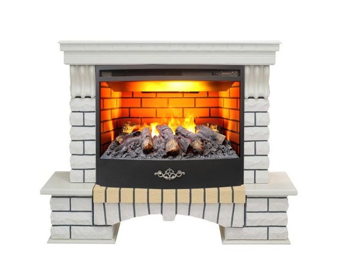 Каминокомплект RealFlame Country 25/25.5 WT с очагом 3D Firestar 25.5