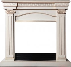 Портал Interflame Афина бежевый с золотой патиной под очаги Panoramic 25