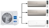 Мульти сплит-система на 3 комнаты 25+35+50 м2 Haier AS09NS6ERA-G+AS12NS6ERA-G+AS18NS6ERA-W/4U85S2SR5FA Lightera Super Match