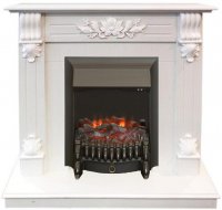 Каминокомплект RealFlame Ottawa STD/EUG WT с очагом Fobos Lux Black S