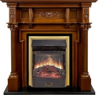 Каминокомплект Royal Flame Oxford с очагом Majestic FX M Brass орех