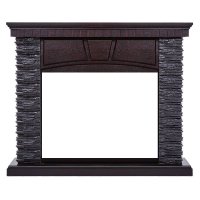 Портал Firelight Porto 30 камень черный/шпон венге