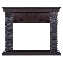 Портал Firelight Porto 30 камень черный/шпон венге