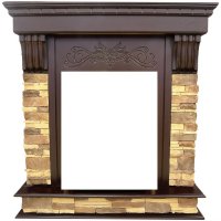 Портал Interflame Брайт темный дуб под классический очаг