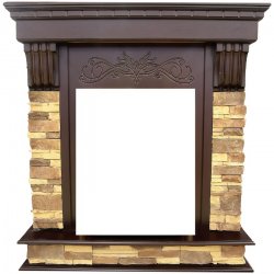 Портал Interflame Брайт темный дуб под классический очаг