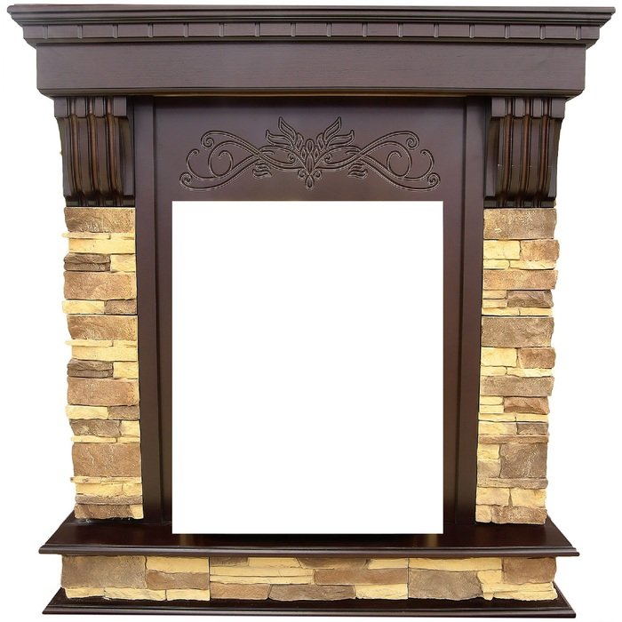 Портал Interflame Брайт темный дуб под классический очаг