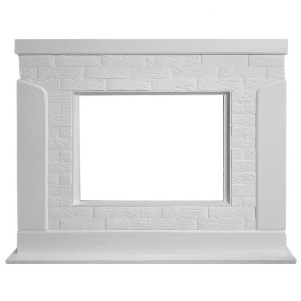 Портал Firelight Prestigio 25 камень белый/шпон белый дуб