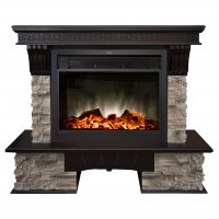 Каминокомплект RealFlame Rockland 26 с очагом MoonBlaze LUX Black/Brass