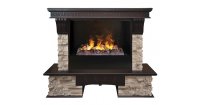 Каминокомплект RealFlame Rockland 26/HL AO с очагом 3D Cassette 630 + Black вставка