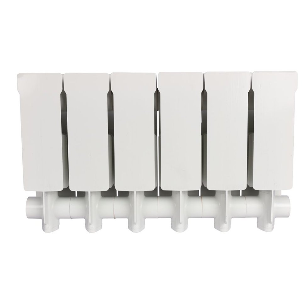 Радиатор алюминиевый Global VOX-R 200 6 секций боковое подключение белый RAL 9010