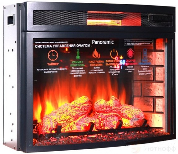 Каминокомплект Interflame Exter угловой под очаг Panoramic 06 25 LED FX QZ