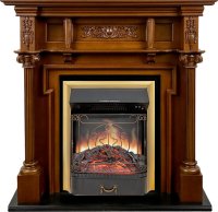 Каминокомплект Royal Flame Oxford с очагом Majestic FX Brass орех