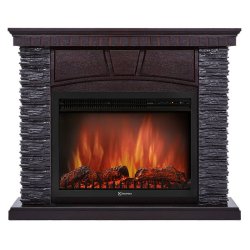 Каминокомплект Firelight Porto 30 с очагом Electrolux EFP/P-3020LS камень черный/шпон венге