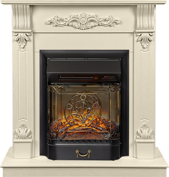 Каминокомплект Royal Flame Palermo SFT (Разборный) c очагом Majestic FX M Black RC слоновая кость