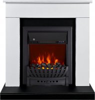Каминокомплект Royal Flame Bergen c очагом Aspen Black черно-белый