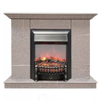 Каминокомплект Хорошие Камины Марс с очагом RealFlame Fobos Lux BL S мрамор