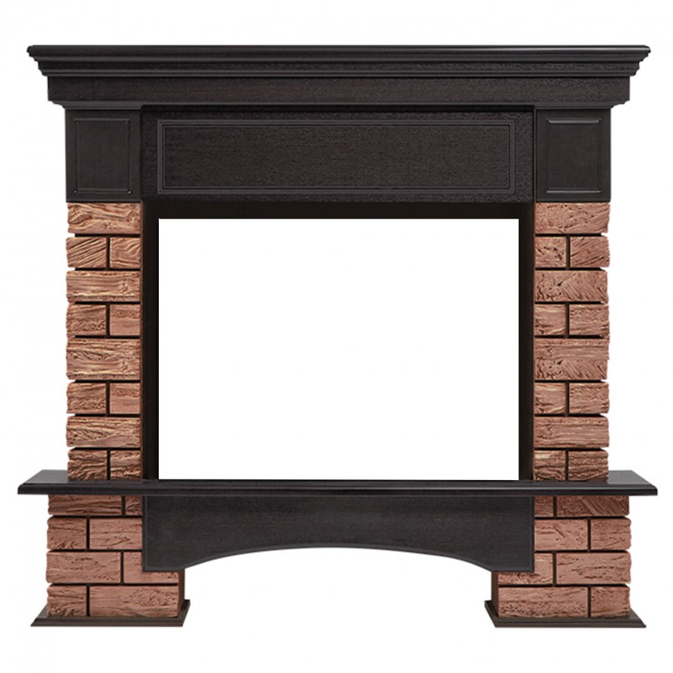 Портал Firelight Forte Wood 25 камень темный/шпон венге