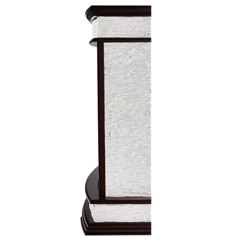 Каминокомплект Firelight Scala Classic с очагом Electrolux EFP/P-1020LS сланец скалистый белый/шпон тёмный дуб