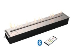 Автоматический биокамин Lux Fire Smart Flame 1500 RC Inox