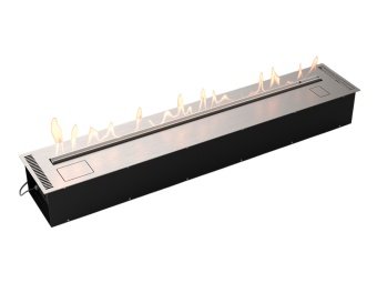 Автоматический биокамин Lux Fire Smart Flame 1500 RC Inox