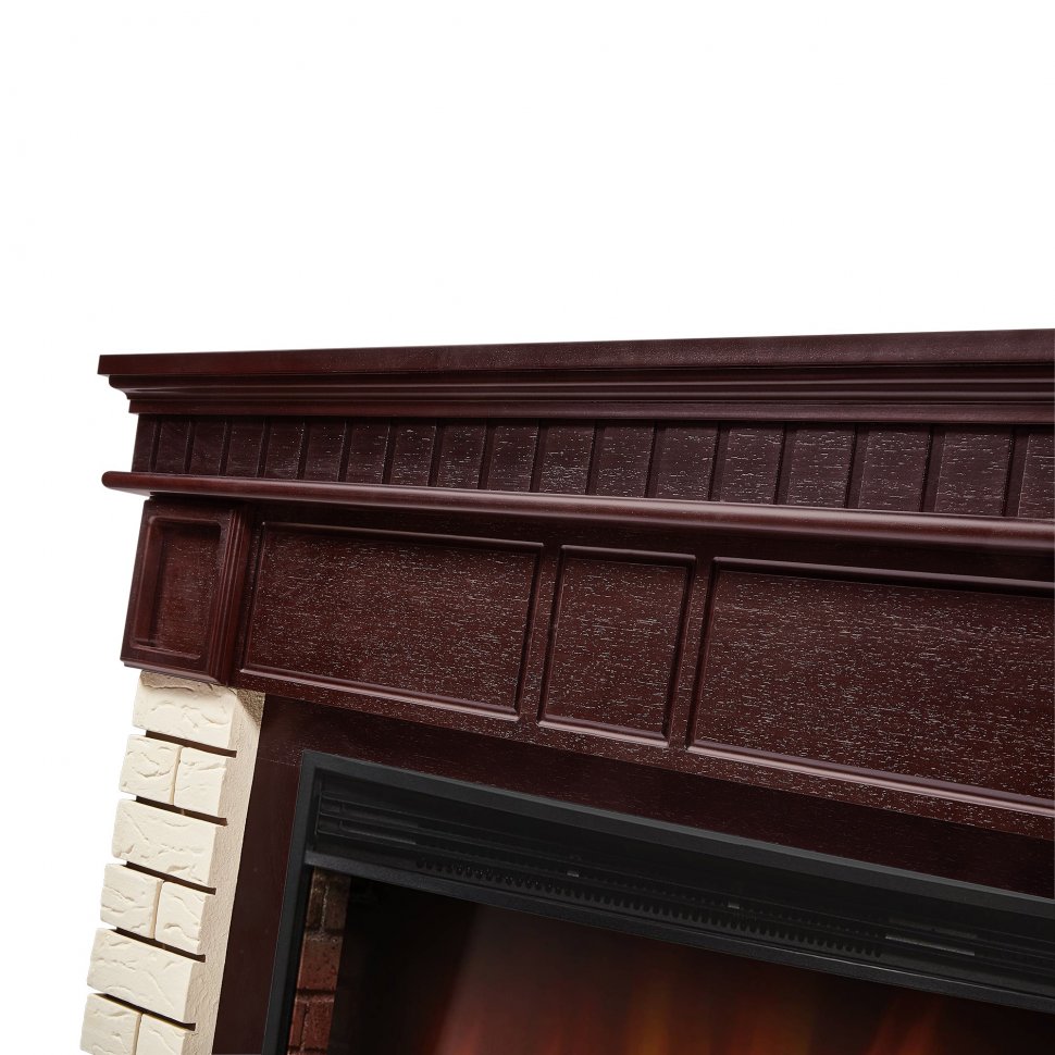 Каминокомплект Firelight Bricks 25 с очагом Electrolux EFP/P-2720RLS камень бежевый/шпон темный дуб