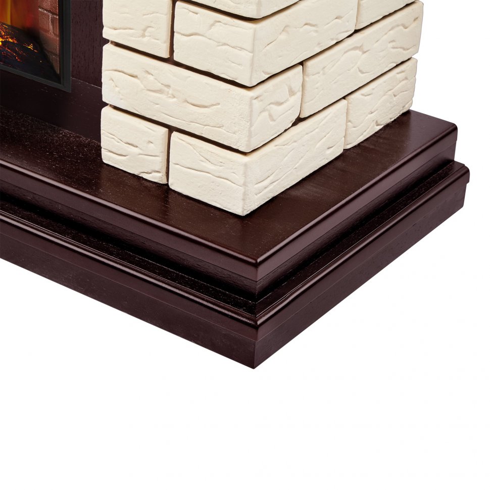 Каминокомплект Firelight Bricks 25 с очагом Electrolux EFP/P-2720RLS камень бежевый/шпон темный дуб