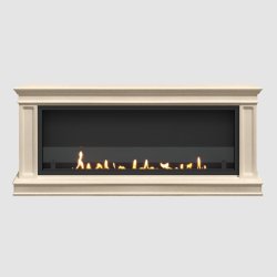 Встроенный портальный биокамин SteelHeat Raimond Long стекло