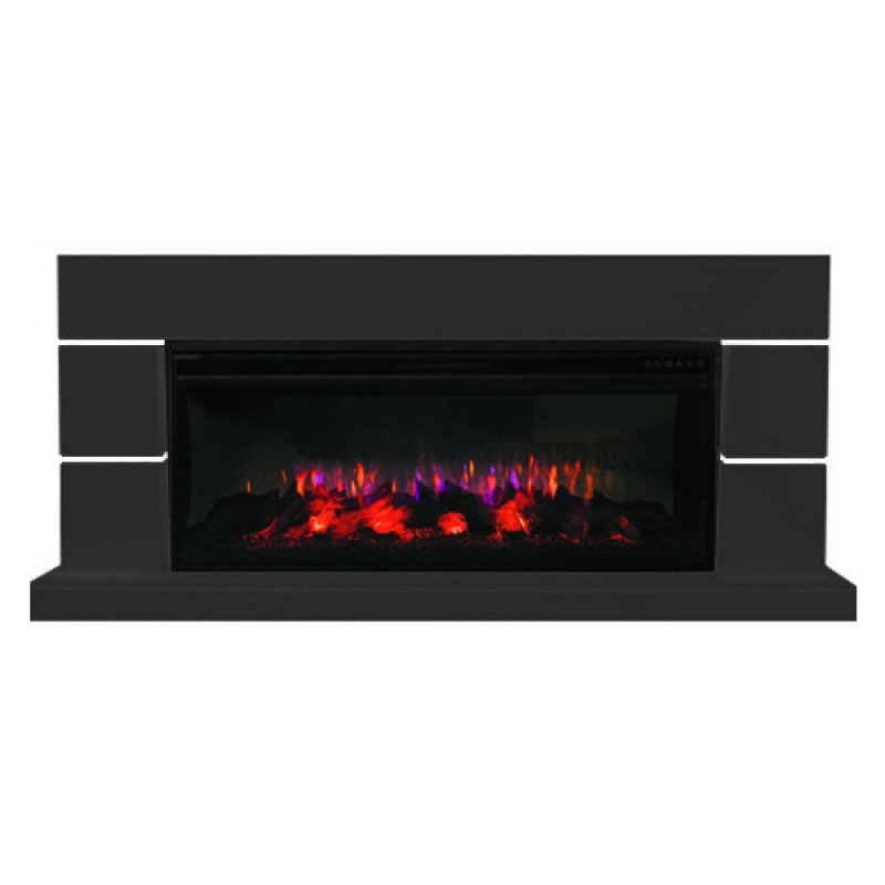 Каминокомплект Interflame Норд черный с очагом FreeSpace 50 LED FX QZ