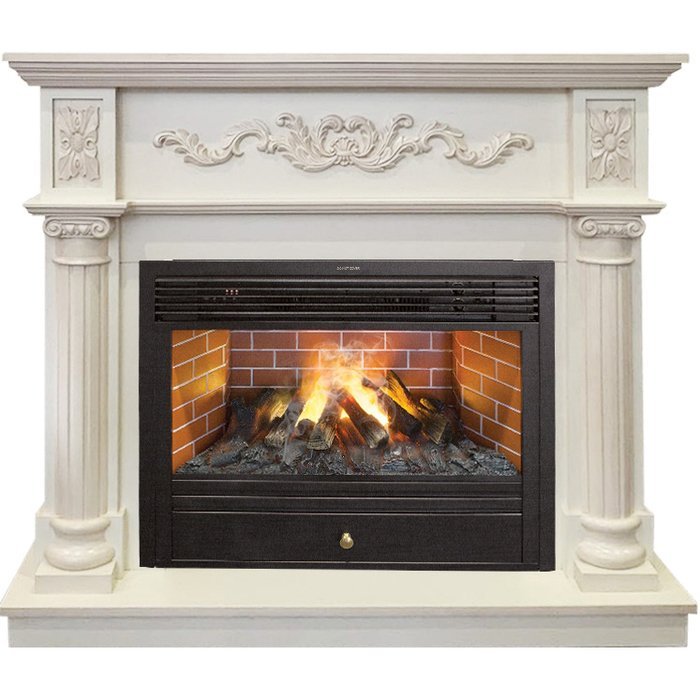 Каминокомплект RealFlame Silvia 26 WT с очагом 3D Novara