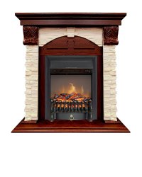 Каминокомплект Royal Flame Dublin с очагом Fobos FX M Black орех каньон