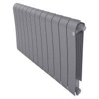 Биметаллический радиатор отопления Royal Thermo Infinity 500 VR80 12 секций Silver Satin